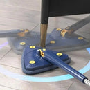 Mop Esfregão de Limpeza Triangular Ajustável Rotação 360°