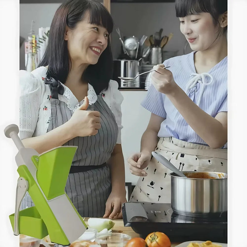 Cortador Manual de 5 Funções Verduras, Legumes e Frutas