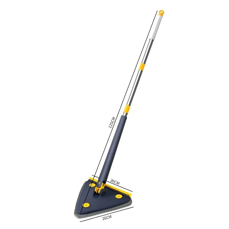 Mop Esfregão de Limpeza Triangular Ajustável Rotação 360°