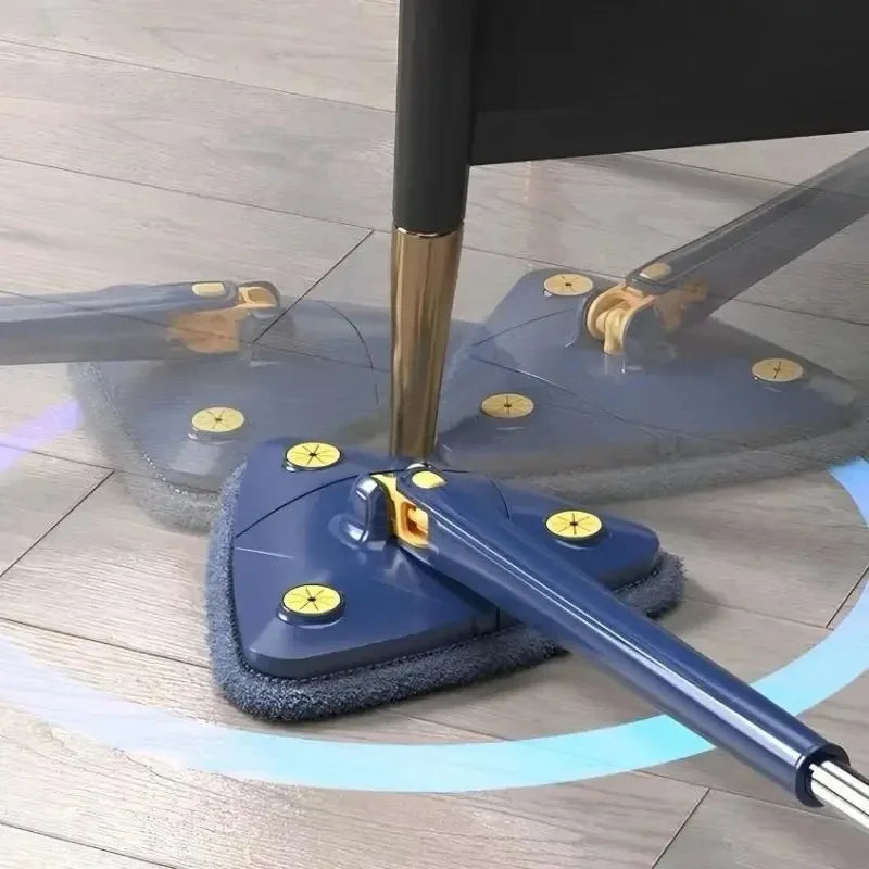 Mop Esfregão de Limpeza Triangular Ajustável Rotação 360°