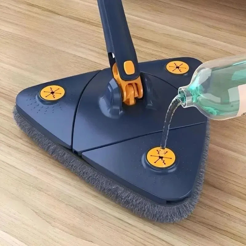 Mop Esfregão de Limpeza Triangular Ajustável Rotação 360°