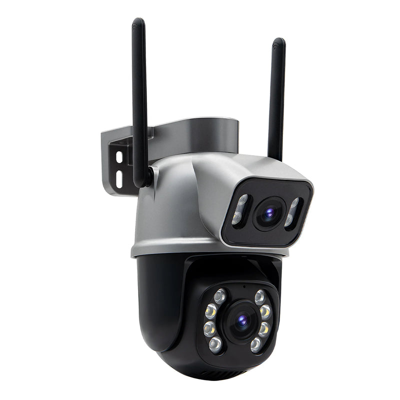 Câmera de Segurança Dupla Wi-fi Smart Angulo Duplo A28B 3mp Icsee